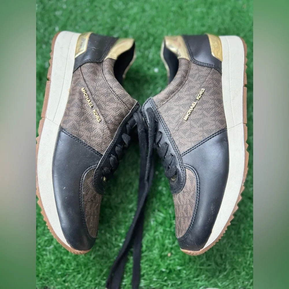 Michael Kors‎ Brown and Black Sneakers Size 7.5